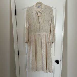 Women’s Cream Polkadot Dress
